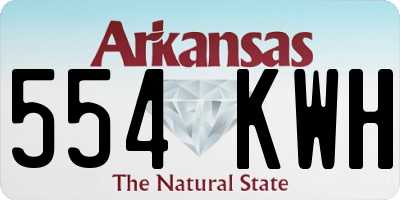 AR license plate 554KWH