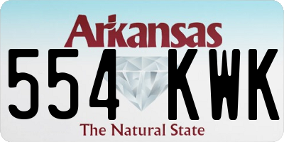 AR license plate 554KWK