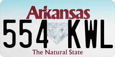 AR license plate 554KWL