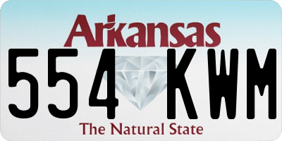 AR license plate 554KWM
