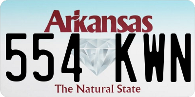 AR license plate 554KWN