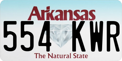 AR license plate 554KWR