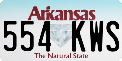 AR license plate 554KWS