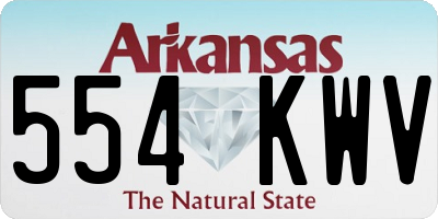 AR license plate 554KWV