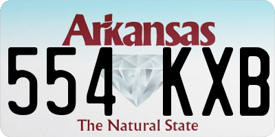 AR license plate 554KXB