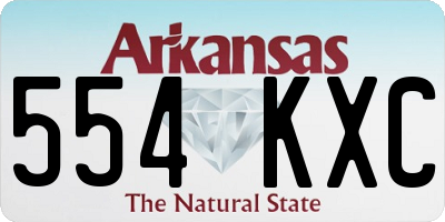 AR license plate 554KXC