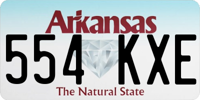 AR license plate 554KXE