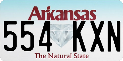 AR license plate 554KXN