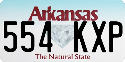 AR license plate 554KXP