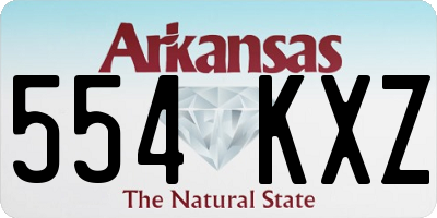 AR license plate 554KXZ