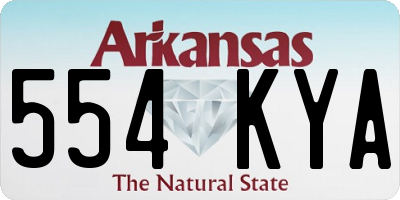 AR license plate 554KYA