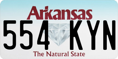 AR license plate 554KYN