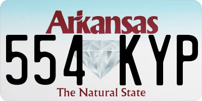 AR license plate 554KYP