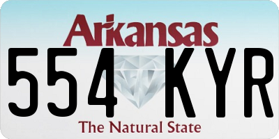 AR license plate 554KYR