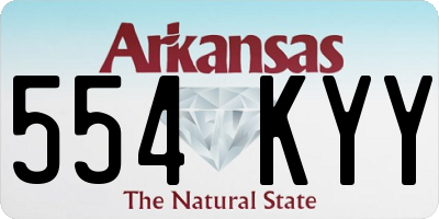 AR license plate 554KYY