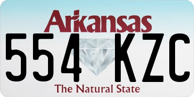 AR license plate 554KZC