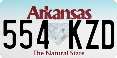 AR license plate 554KZD