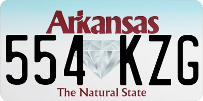 AR license plate 554KZG