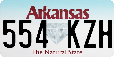 AR license plate 554KZH