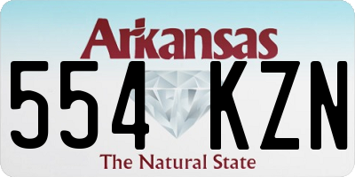 AR license plate 554KZN