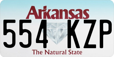 AR license plate 554KZP
