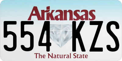 AR license plate 554KZS