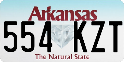 AR license plate 554KZT