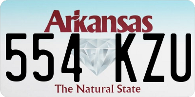 AR license plate 554KZU