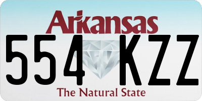 AR license plate 554KZZ