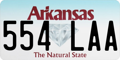 AR license plate 554LAA