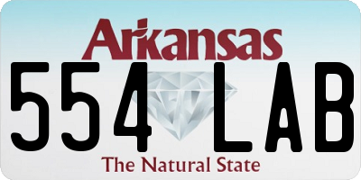 AR license plate 554LAB