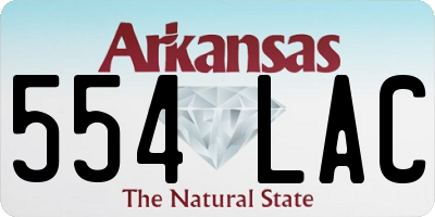 AR license plate 554LAC