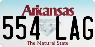 AR license plate 554LAG