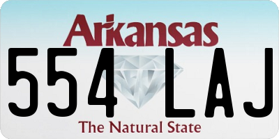 AR license plate 554LAJ
