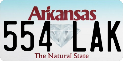 AR license plate 554LAK