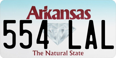 AR license plate 554LAL