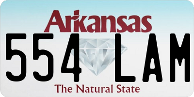 AR license plate 554LAM
