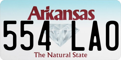 AR license plate 554LAO