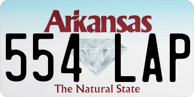 AR license plate 554LAP