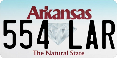 AR license plate 554LAR