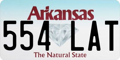 AR license plate 554LAT