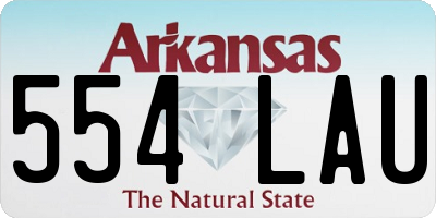 AR license plate 554LAU