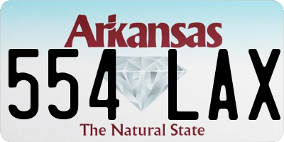 AR license plate 554LAX