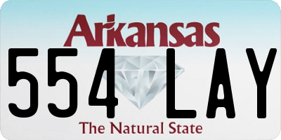 AR license plate 554LAY