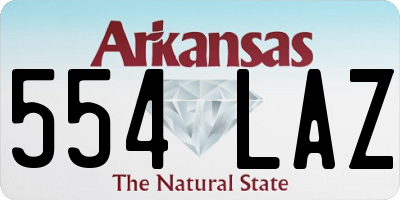 AR license plate 554LAZ