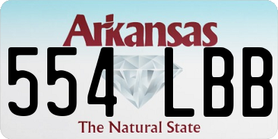 AR license plate 554LBB