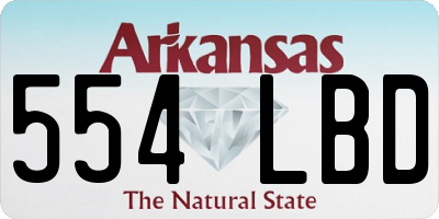 AR license plate 554LBD