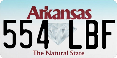 AR license plate 554LBF