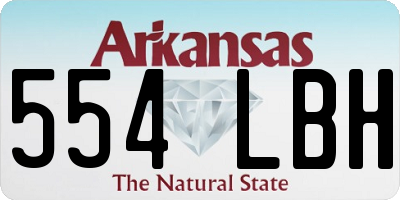 AR license plate 554LBH