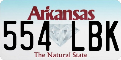 AR license plate 554LBK